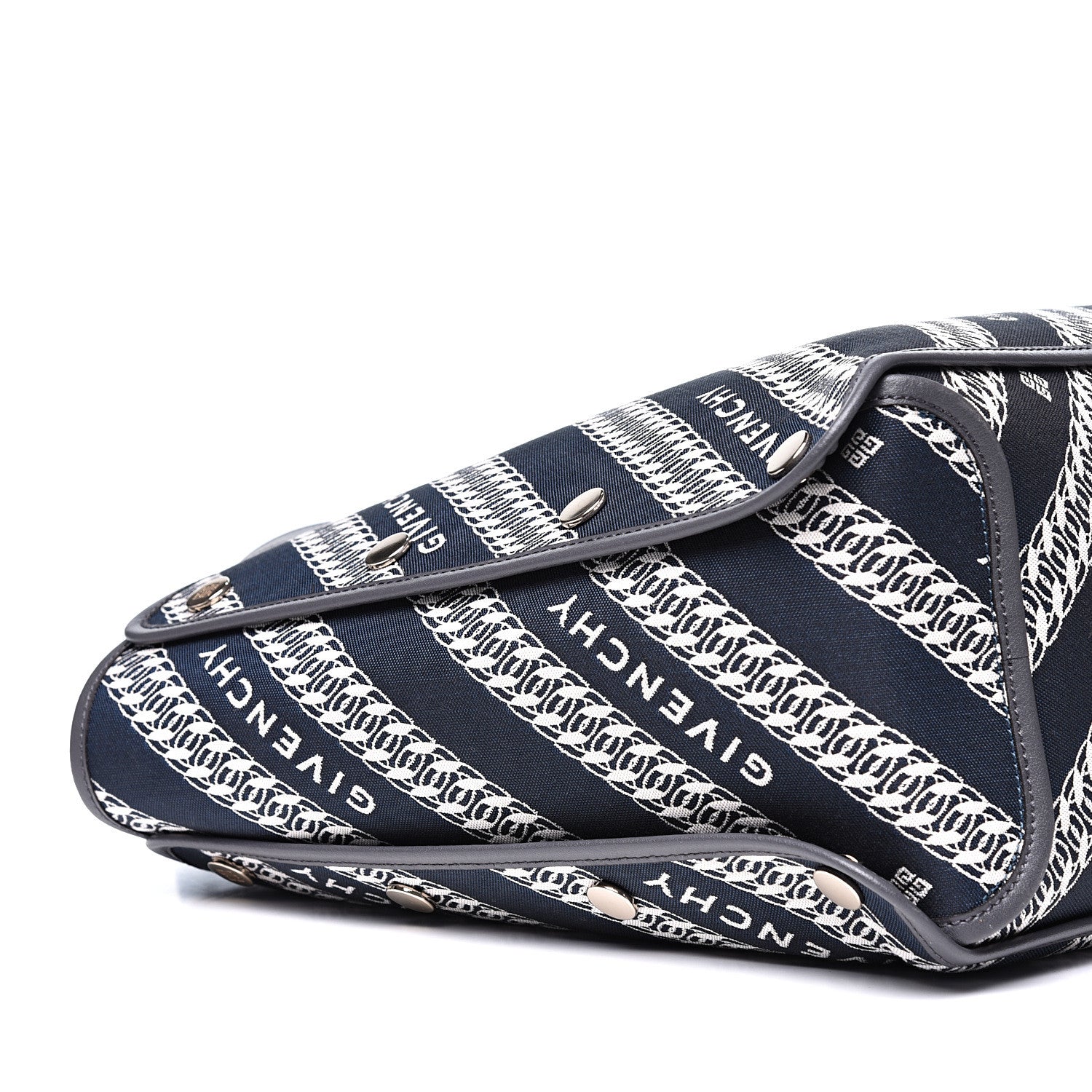 Givenchy Canvas Jacquard Medium Bond Tote Oil Blue 9 of 11