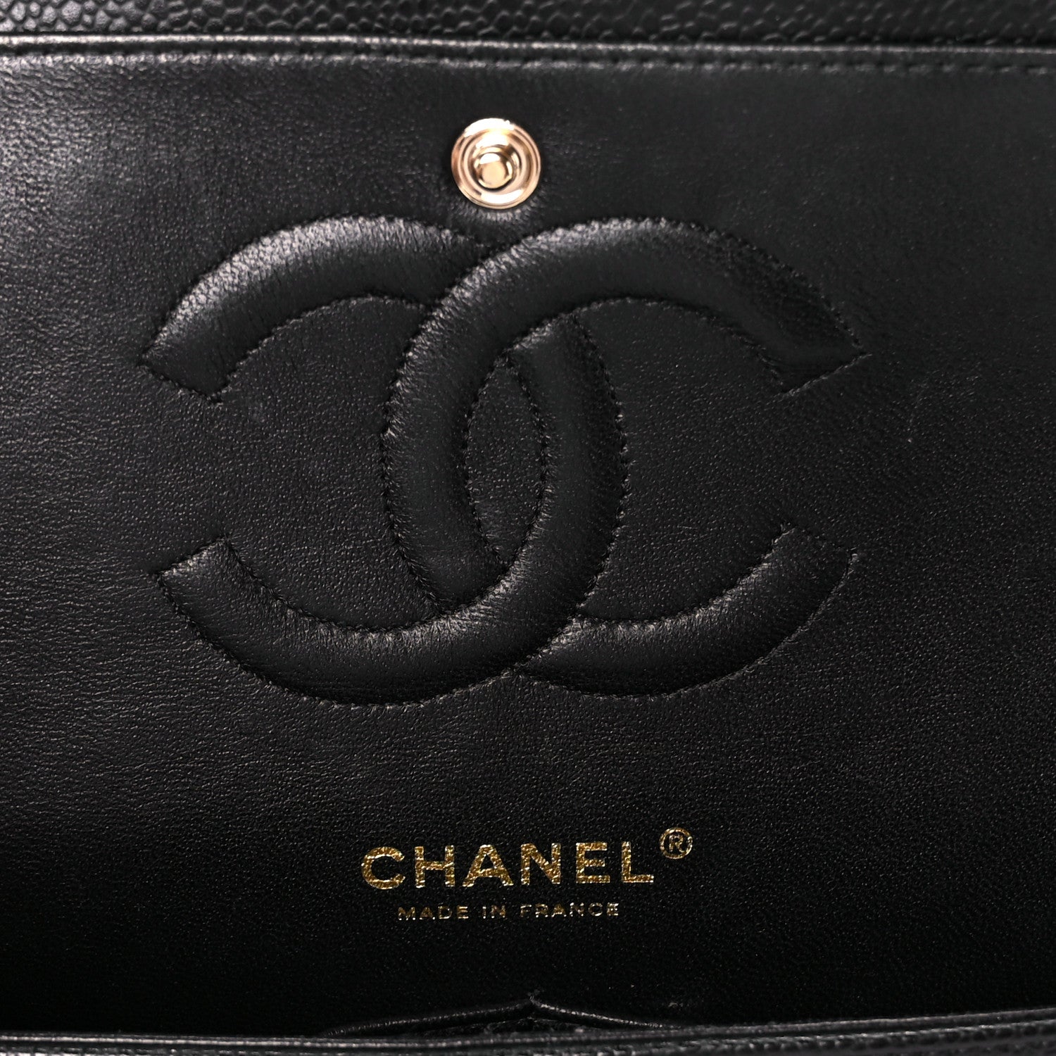 Chanel Caviar Quilted Medium Double Flap Black 6 of 11