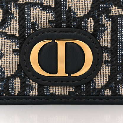 Christian Dior Oblique 30 Montaigne Passport Holder Blue 7 of 9