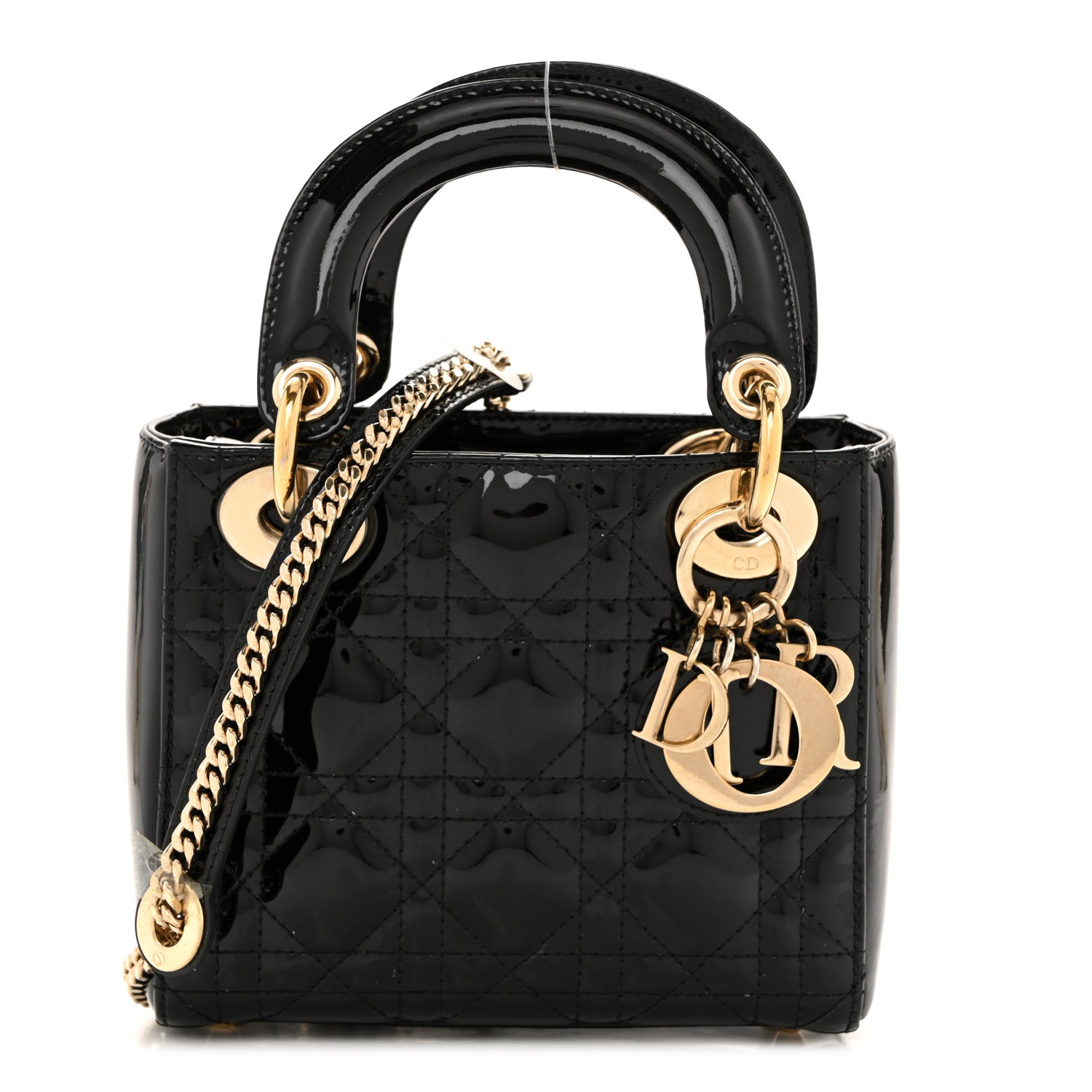 Christian Dior Patent Cannage Mini Lady Dior Black 1 of 13