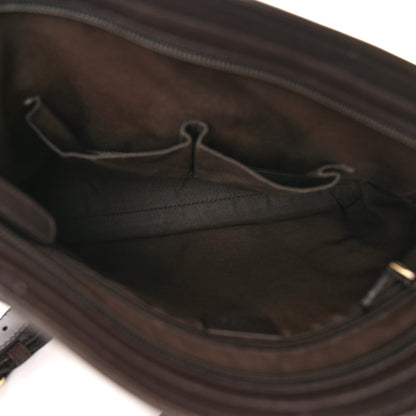 Gucci GG Plus Monogram Medium Flat Messenger Bag Dark Brown 5 of 15