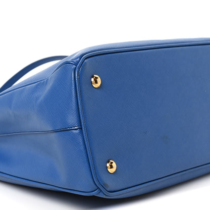 Prada Saffiano Lux Medium Galleria Double Zip Tote Blue 10 of 11