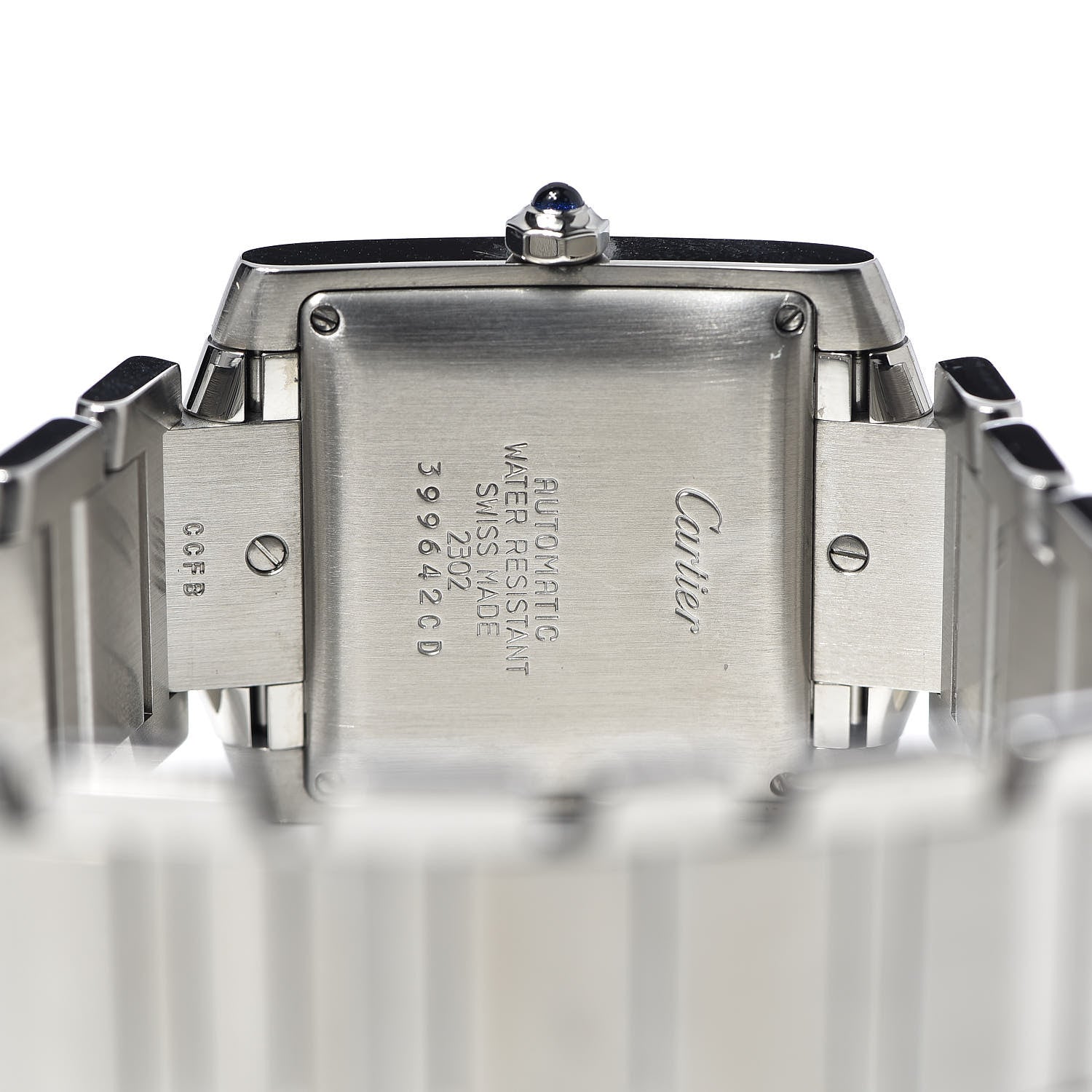 Cartier Stainless Steel 28mm Tank Francaise Automatic Watch 5 of 9