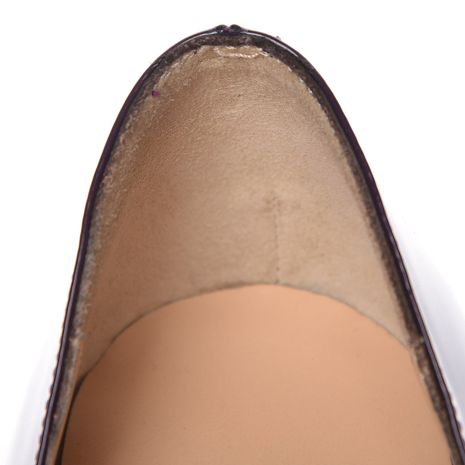 Christian Louboutin Patent Lady Peep 150 Pumps 36.5 Violet 9 of 10