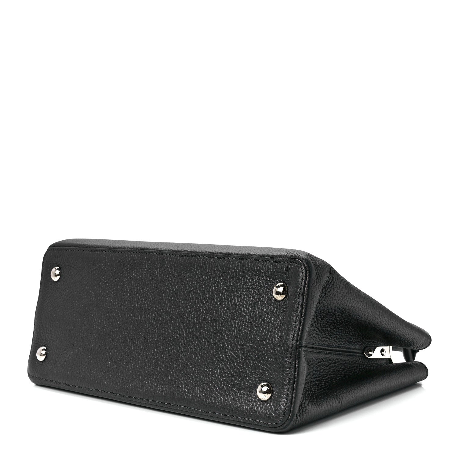 Louis Vuitton Taurillon Capucines MM Platino 8 of 10
