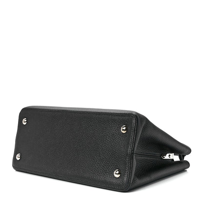 Louis Vuitton Taurillon Capucines MM Platino 8 of 10