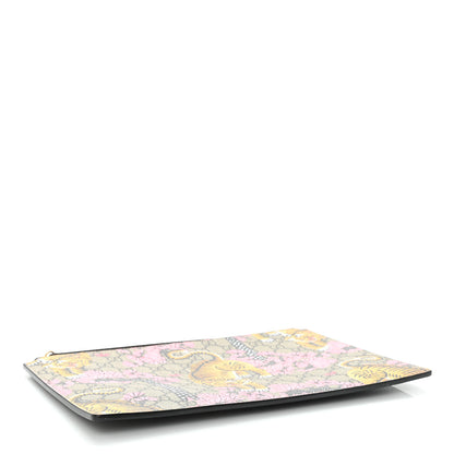Gucci GG Supreme Monogram Bengal Zip Pouch Beige New Acero Crop Pink 4 of 10