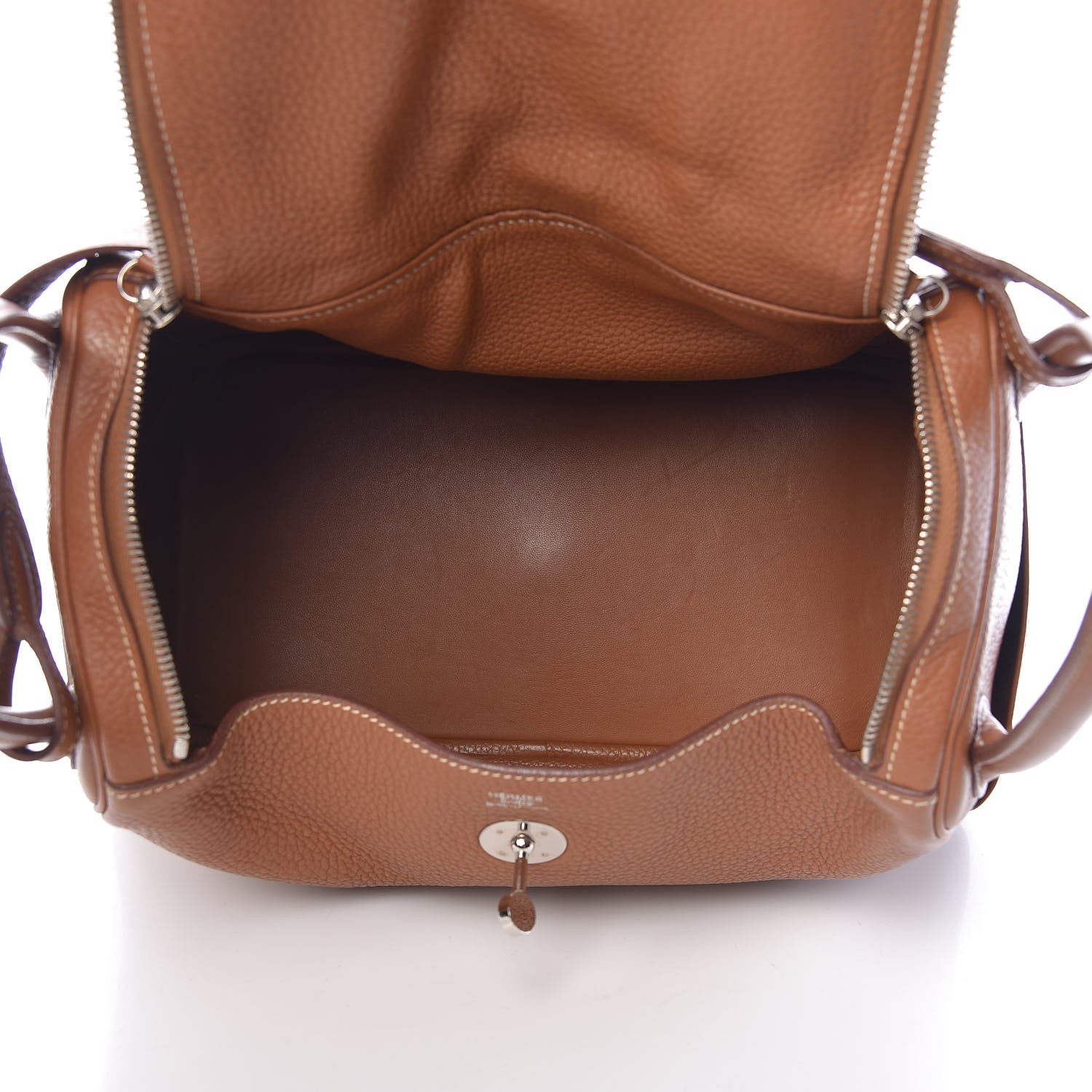 Hermes Taurillon Clemence Lindy 30 Gold 5 of 14
