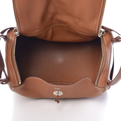 Hermes Taurillon Clemence Lindy 30 Gold 5 of 14