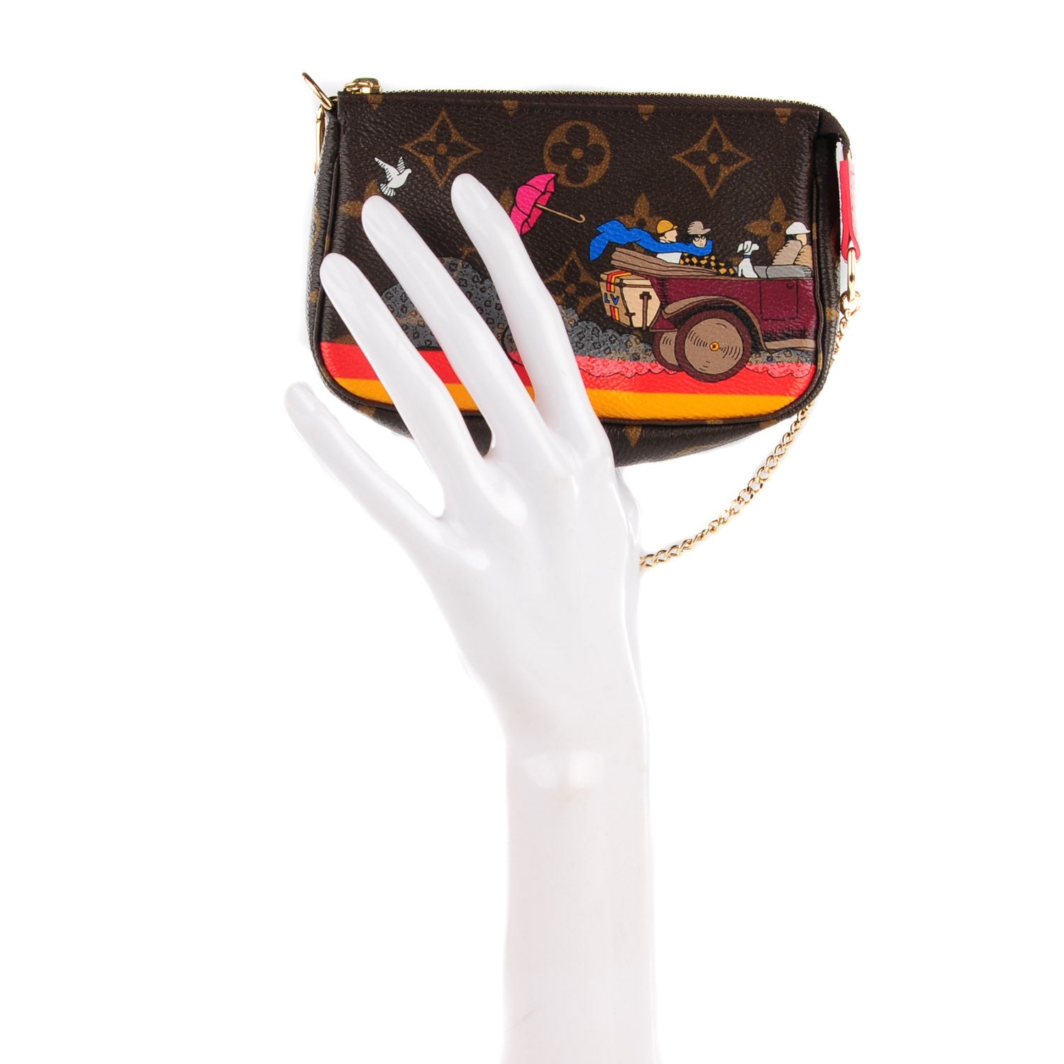 Louis Vuitton Monogram 2015 Christmas Animation Mini Pochette Accessories 2 of 8