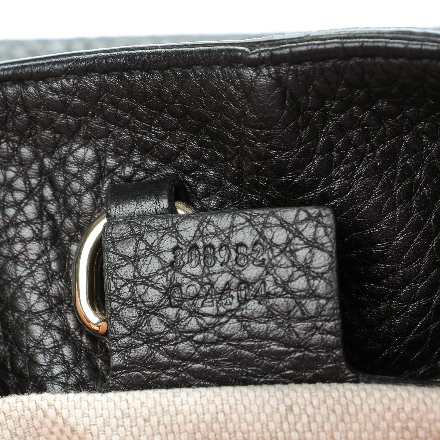 Gucci Pebbled Calfskin Medium Soho Chain Shoulder Bag Black 7 of 8