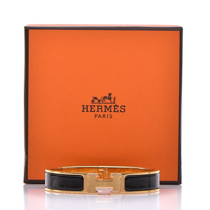Hermes Enamel Narrow Clic Clac H Bracelet PM Black 7 of 7