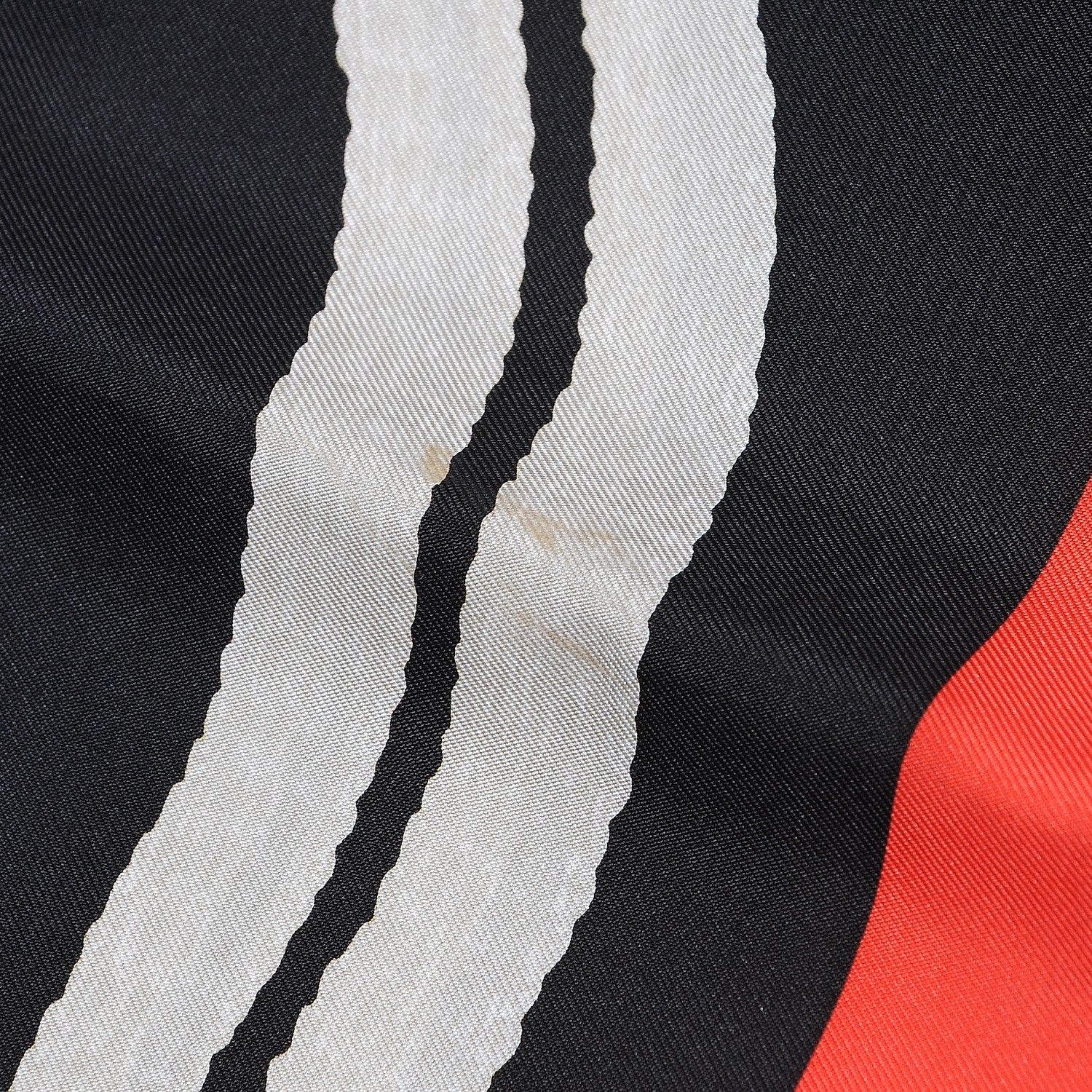 Hermes Silk Brides De Gala Scarf 90 Rouge Vif Black Creme 8 of 8
