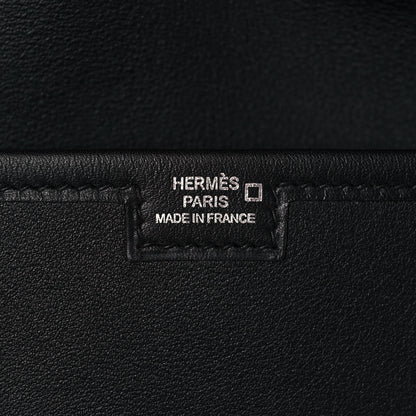 Hermes Swift Shiny Alligator Jige Elan 29 Touch Clutch Black 7 of 15