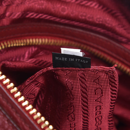 Prada Vitello Daino Sacca Hobo Rubino 7 of 9