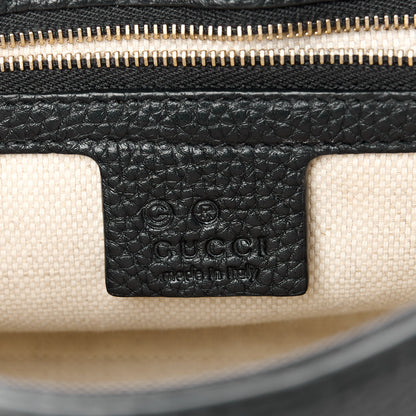 Gucci Pebbled Calfskin Medium Soho Flap Crossbody Black 6 of 11