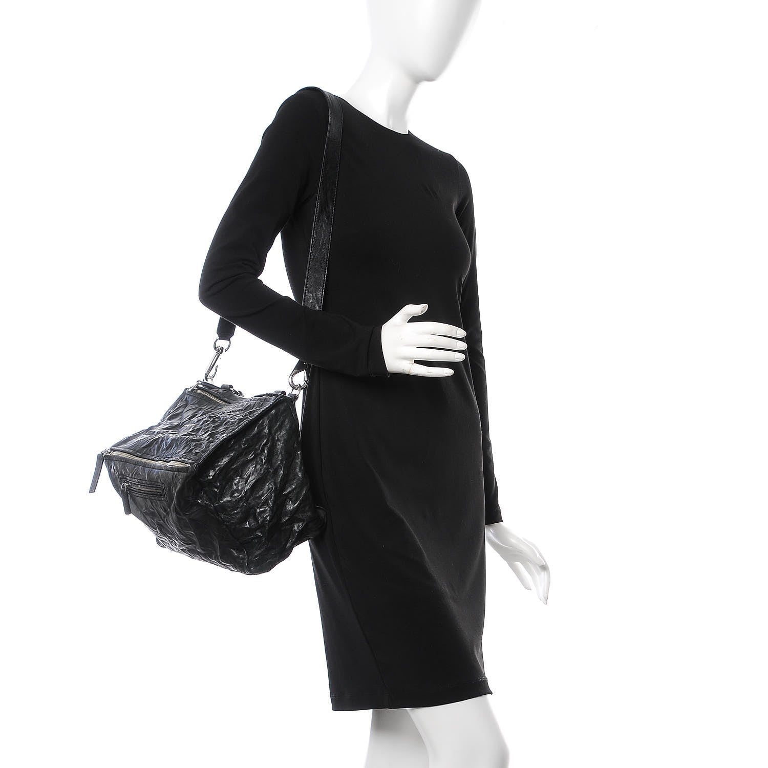 Givenchy Tumbled Sheepskin Medium Pandora Black 2 of 8