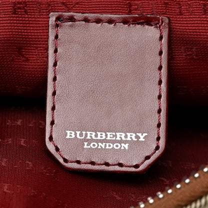 Burberry Haymarket Check Shoulder Bag Red 6 of 7