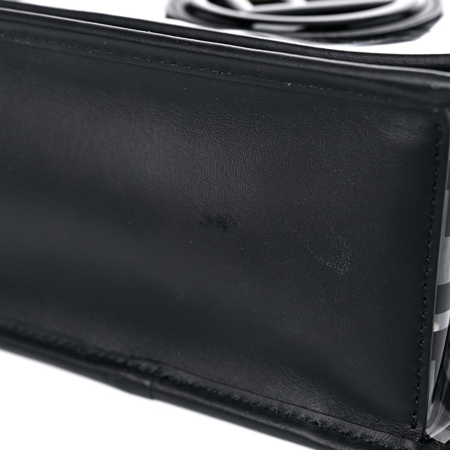 TPU FF Vitello Century F is Fendi Small Kan I Shoulder Bag Black