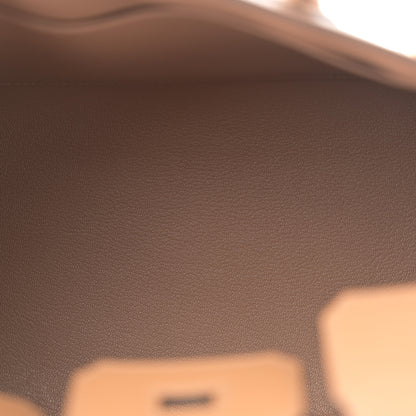 Hermes Madame Calfskin Birkin Sellier 25 Chai 9 of 23