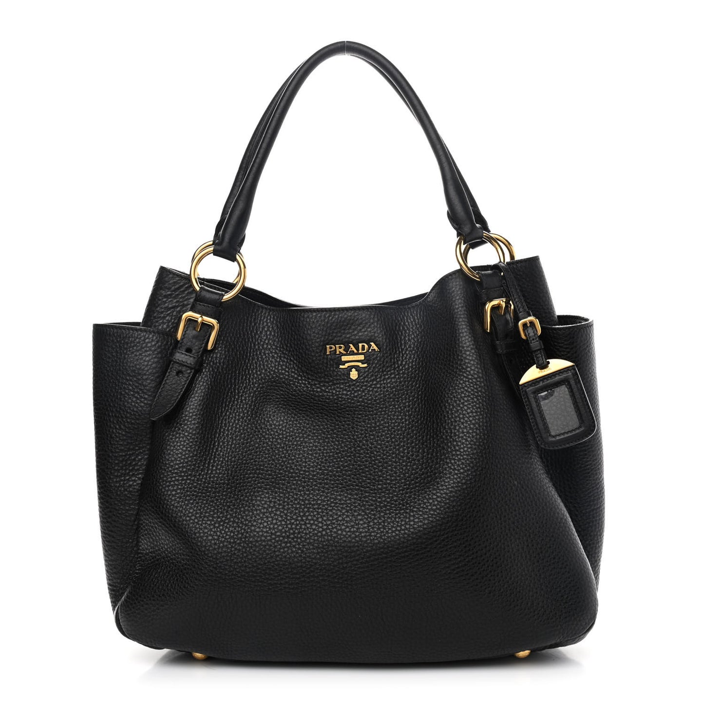 Vitello Daino Tote Black