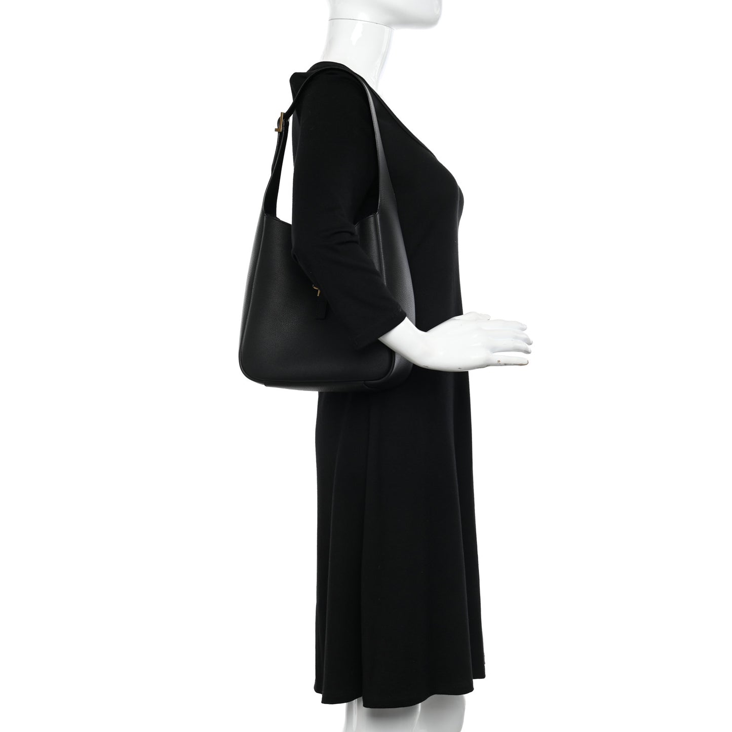 Smooth Calfskin Small Le 5 A 7 Soft Hobo Black