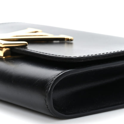 Louis Vuitton Calfskin Chain Louise MM Black 8 of 9