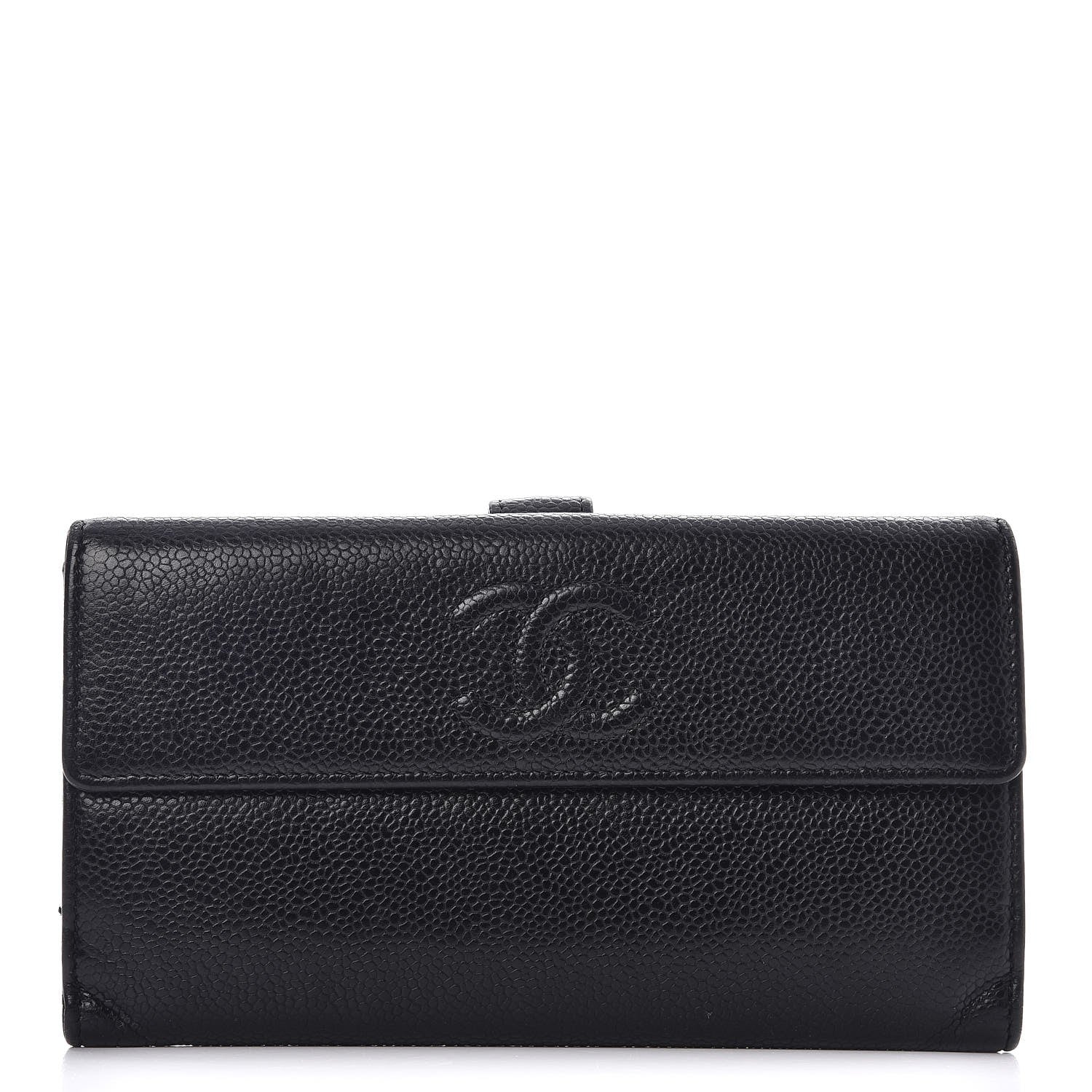 Chanel Caviar Timeless CC Large Flap Wallet Black 1 of 8