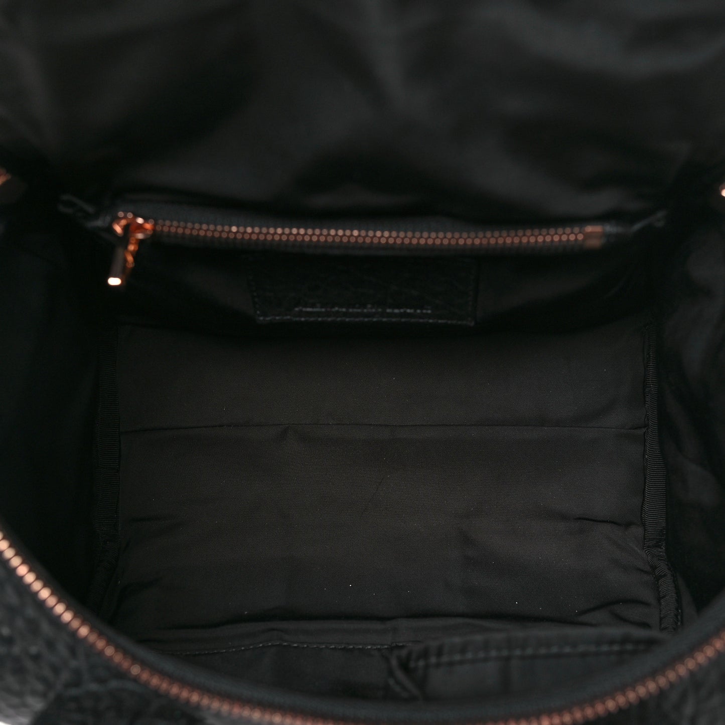 Pebbled Lambskin Rockie Black Rose Gold Hardware