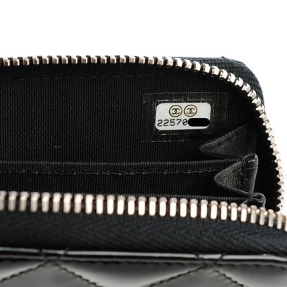 Chanel Patent Quilted Coco Boy Zip Coin Purse Black 7 of 7