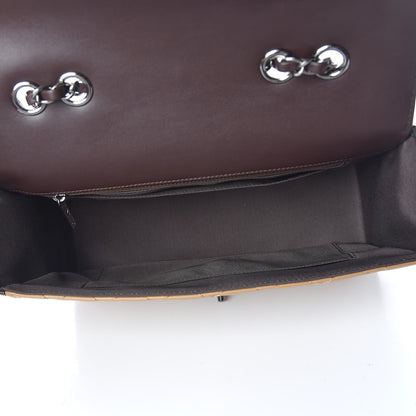 Chanel Calfskin Quilted Medium Coco Corset Flap Brown Beige 4 of 13