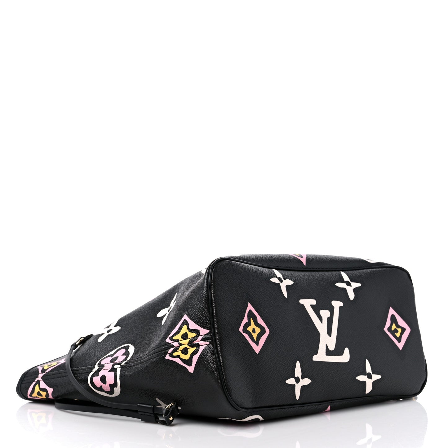 Monogram Giant Wild at Heart Neverfull MM Black
