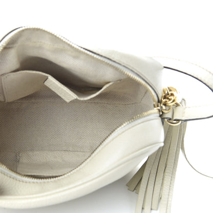 Gucci Pebbled Calfskin Small Soho Disco Bag Off White 5 of 13