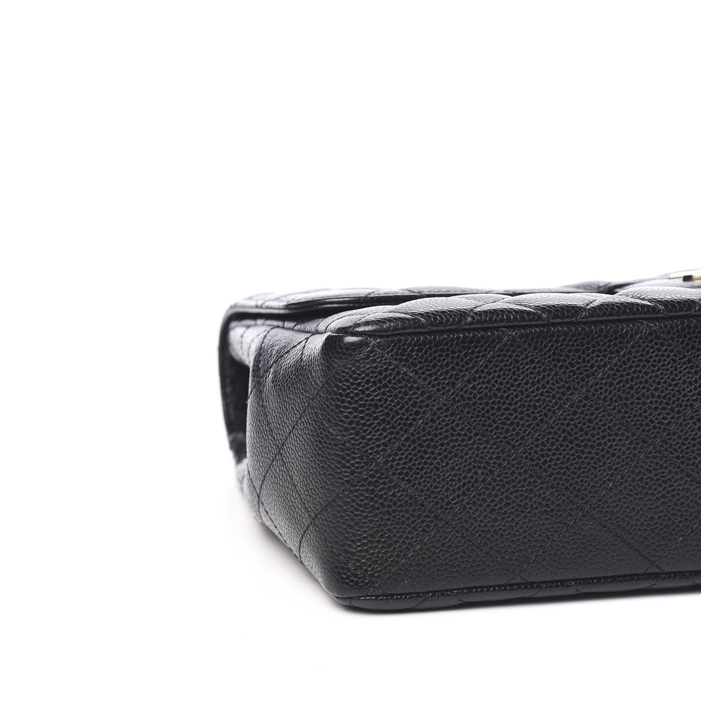 Caviar Quilted Jumbo Single Flap Black
