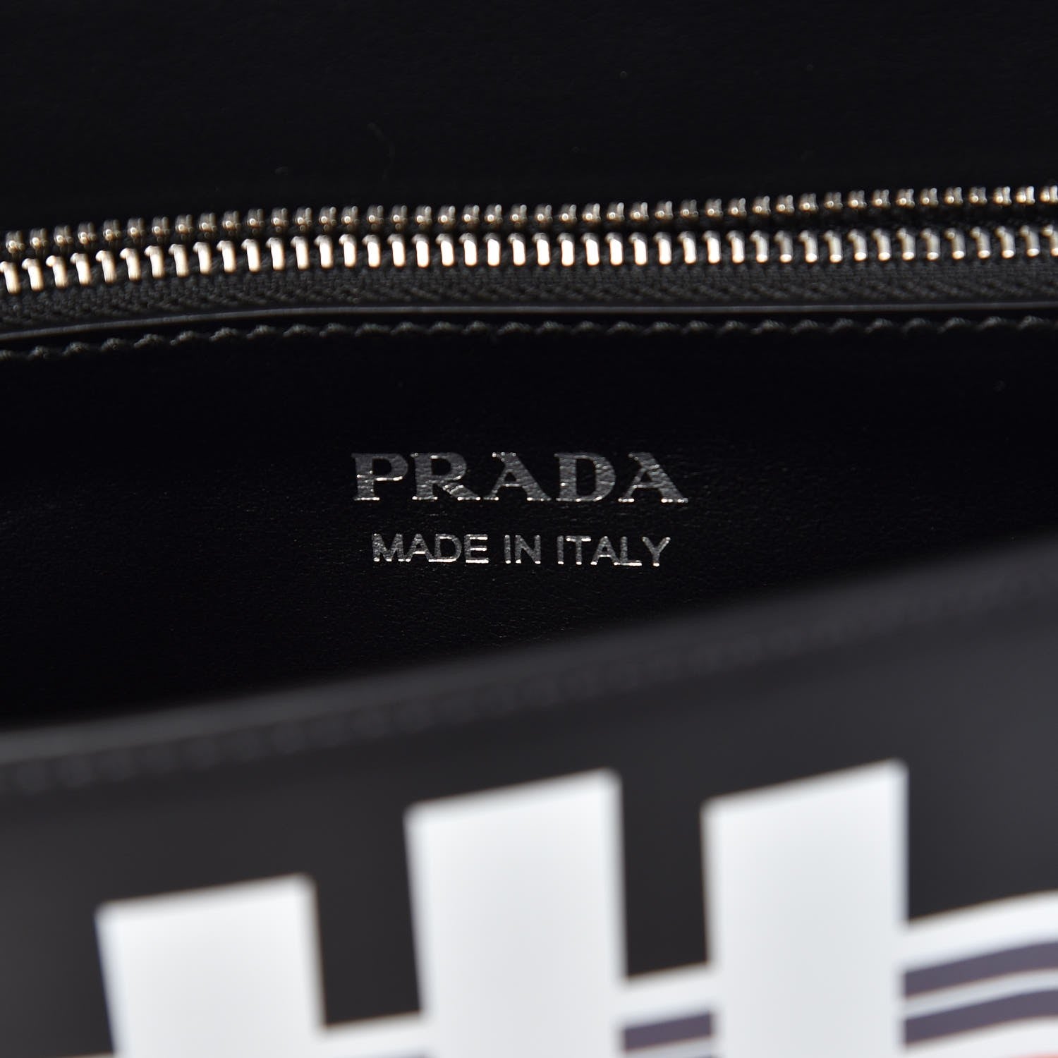Prada City Calfskin Saffiano Robot Large Elektra Shoulder Bag Black Papaya 5 of 9