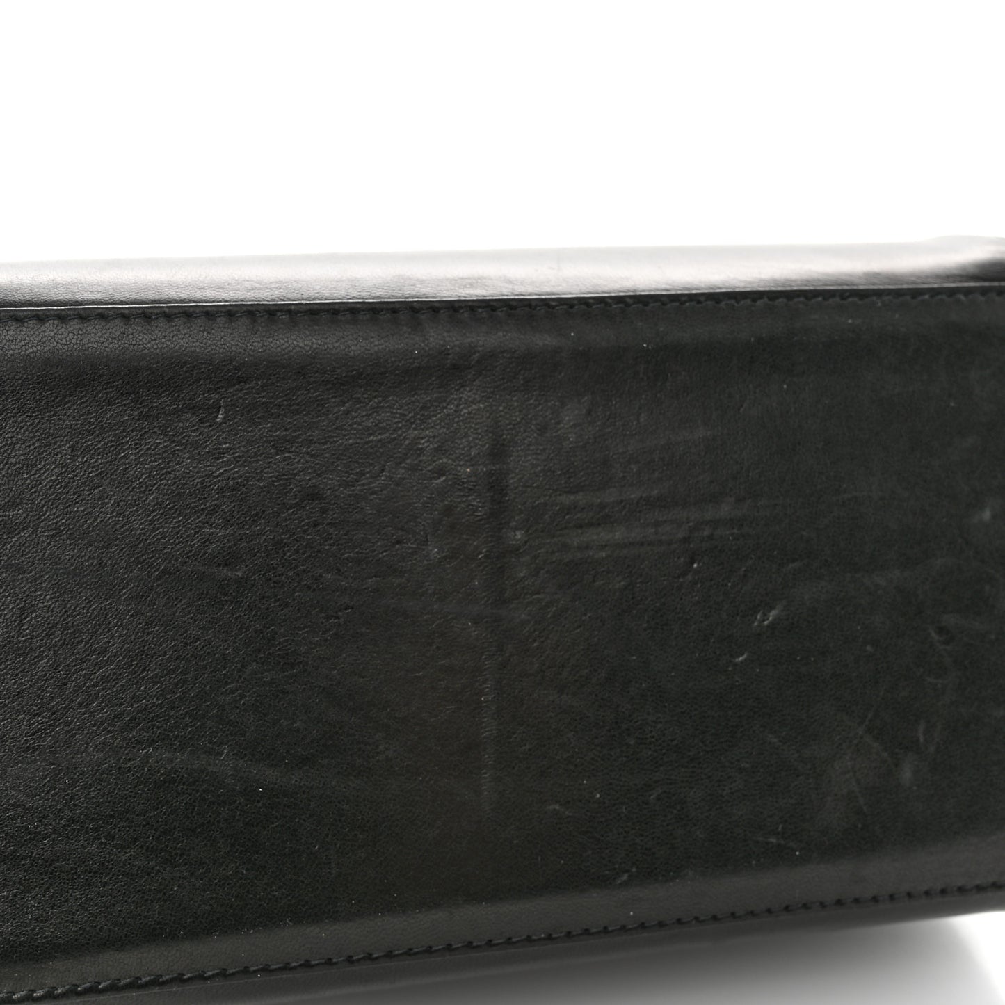 Lambskin Chocolate Bar Accordion Mademoiselle Flap Black