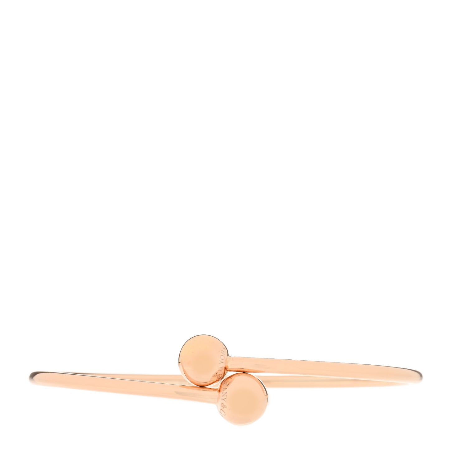 18K Rose Gold 8mm HardWear Ball Bypass Bracelet