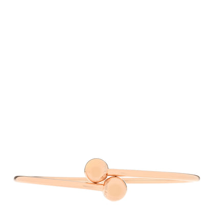 Tiffany 18K Rose Gold 8mm HardWear Ball Bypass Bracelet 1 of 4