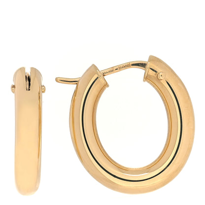 Roberto Coin 18K Yellow Gold Classics Oval Hoop Earrings 1 of 4