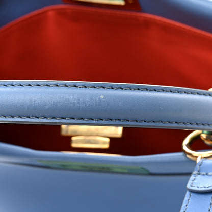 Fendi Vitello Morgan Shiny Nappa Medium Peekaboo Iconic Satchel Maldives Papavero 11 of 15