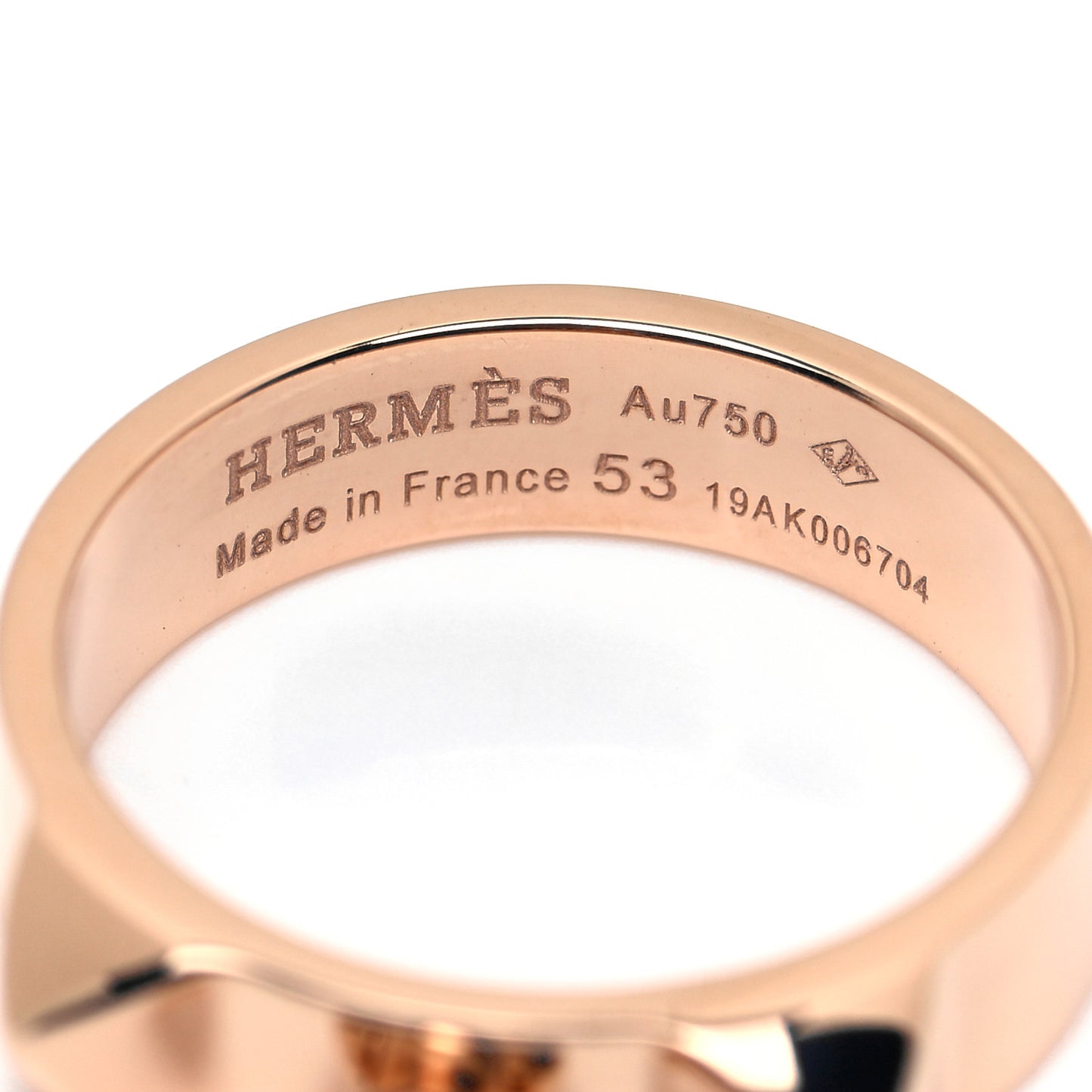 18K Rose Gold PM Collier De Chien Ring 53 6.25