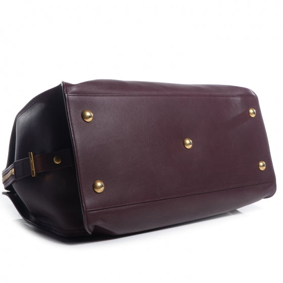 Saint Laurent Smooth Calfskin Medium Classic Y Cabas Bordeaux 4 of 10