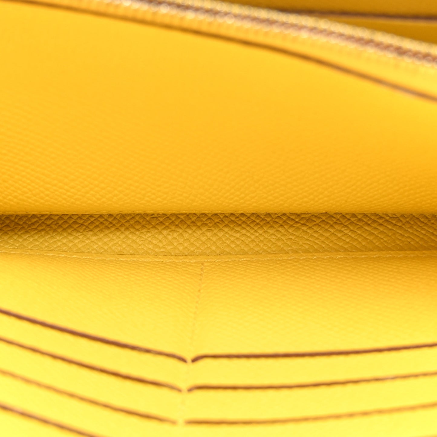 Epsom Verso Kelly Longue Wallet Mauve Sylvestre Jaune De Naples