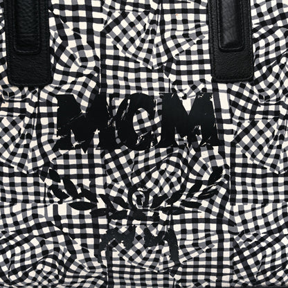 MCM Visetos Medium Liz Reversible Shopper Tote Black 15 of 19