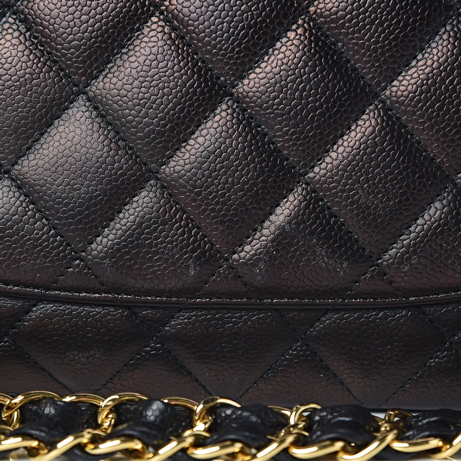 Chanel Caviar Quilted Jumbo Single Flap Black 16 of 27