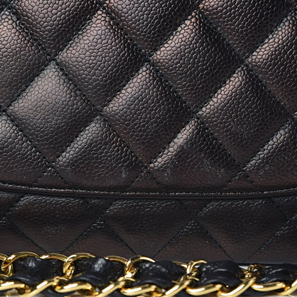 Chanel Caviar Quilted Jumbo Single Flap Black 16 of 27