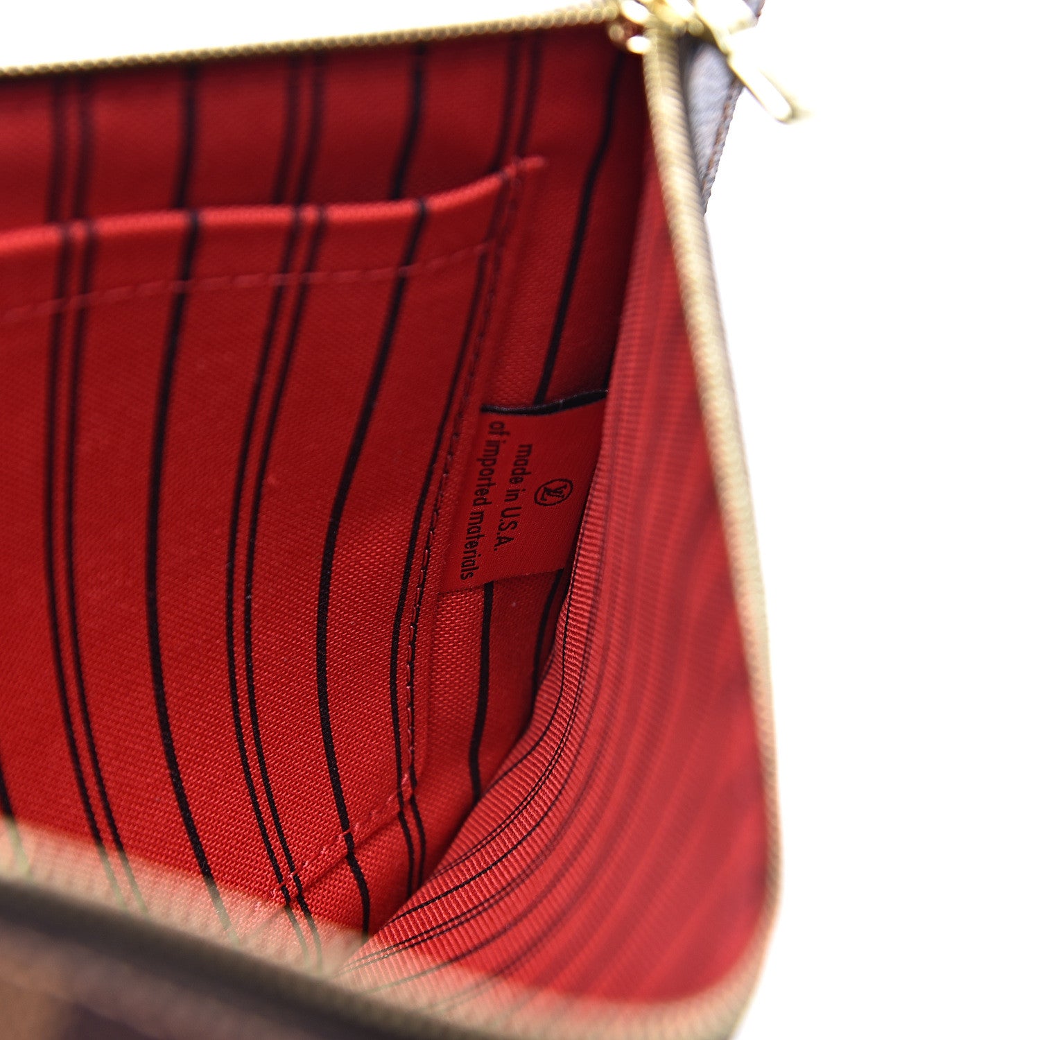 Louis Vuitton Damier Ebene Neverfull MM GM Pochette 6 of 7