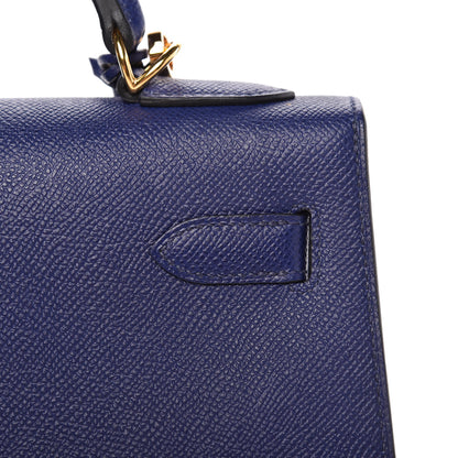 Hermes Epsom Kelly Sellier 32 Bleu Encre 12 of 36