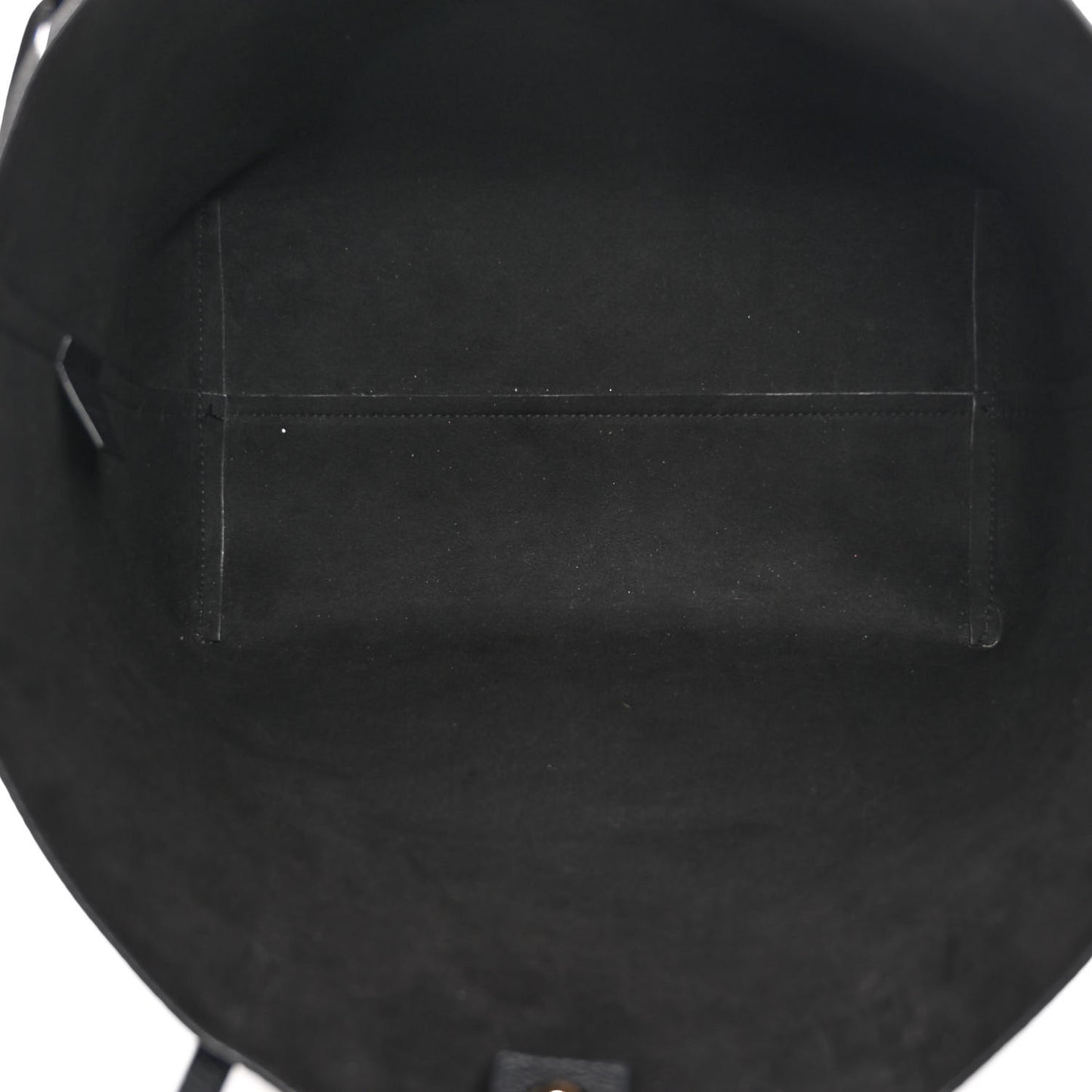 Grained Calfskin Skull Open Shopper Tote Black