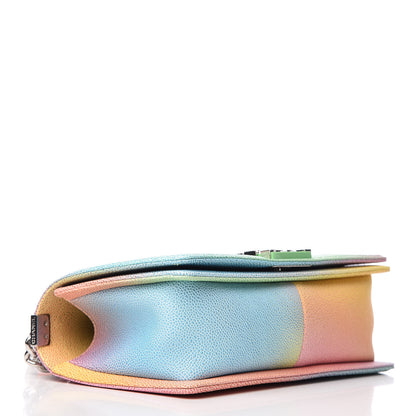 Chanel Caviar Quilted Medium Cuba Rainbow Boy Flap Multicolor 4 of 11